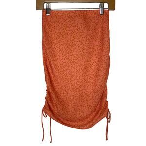 RESA Christi Ruched Leopard Print‎ Mini Skirt size XS